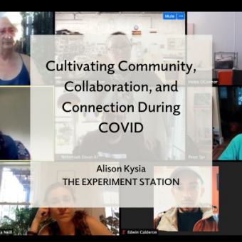 Cultivating Community, Collaboration, and Connection during COVID title card