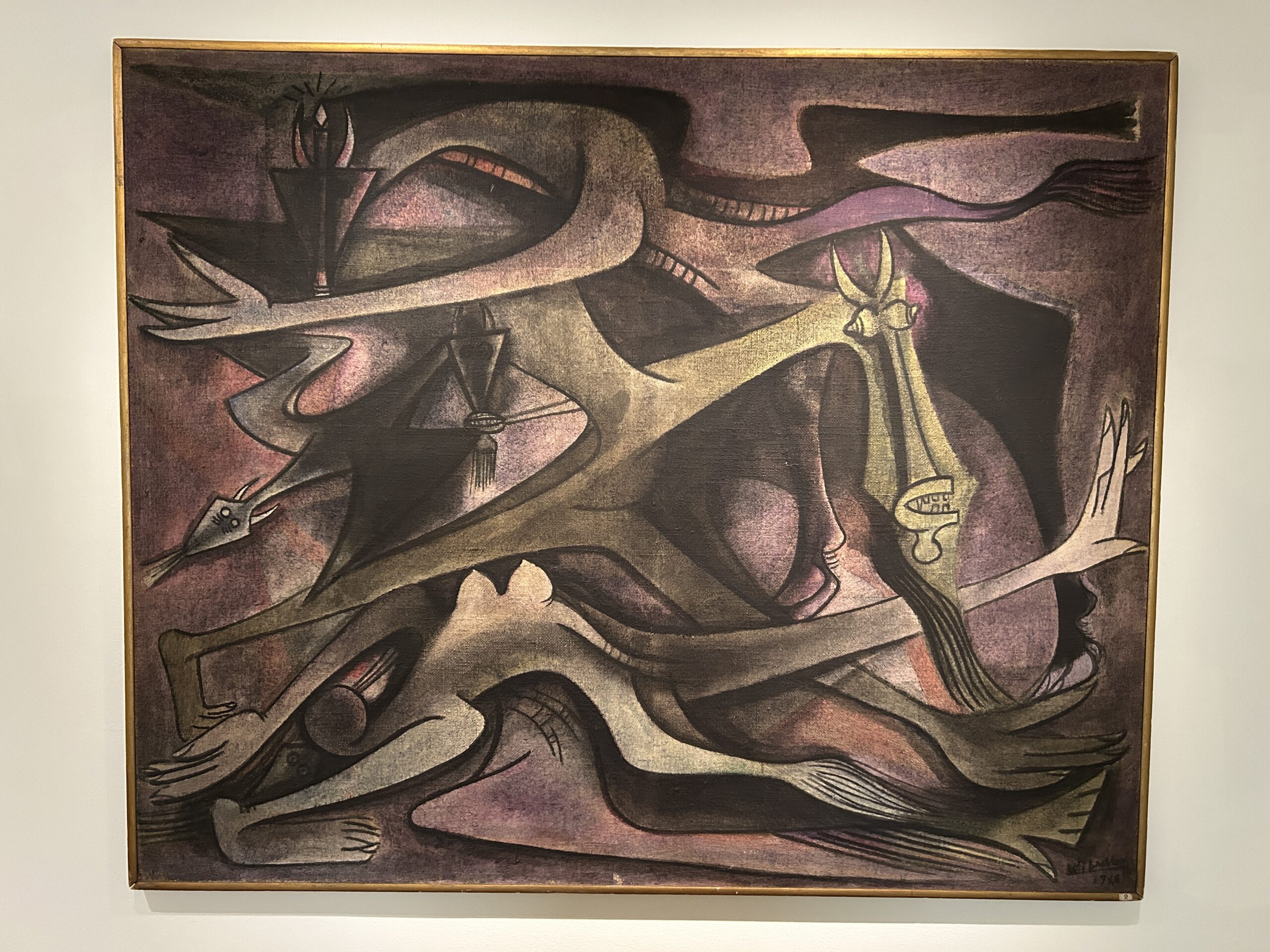 Wifredo Lam painting on view at the Phillips