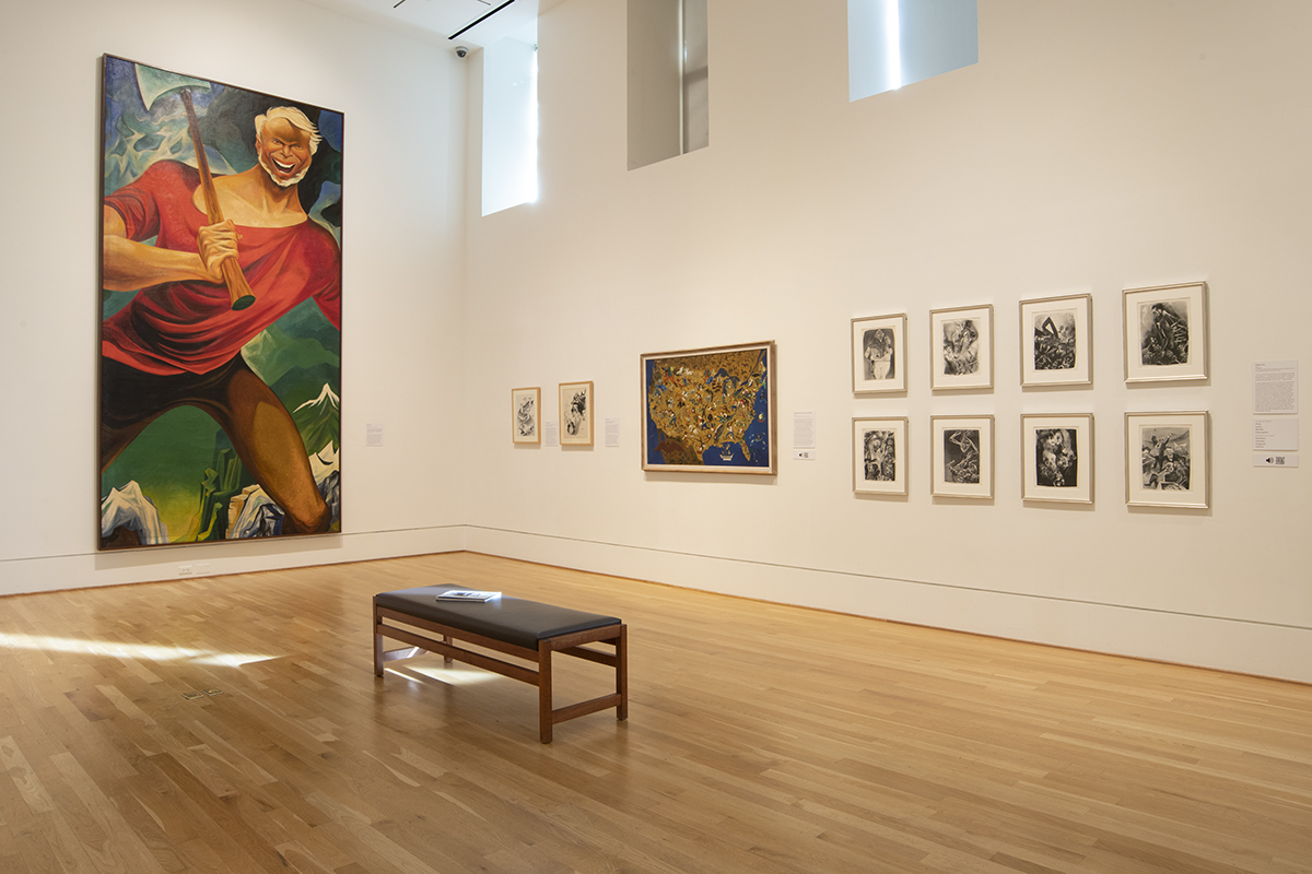 Installation view of William Gropper: Artist of the People