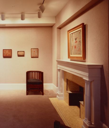 Photograph of Gallery B on the second floor of the Phillips House, 1984