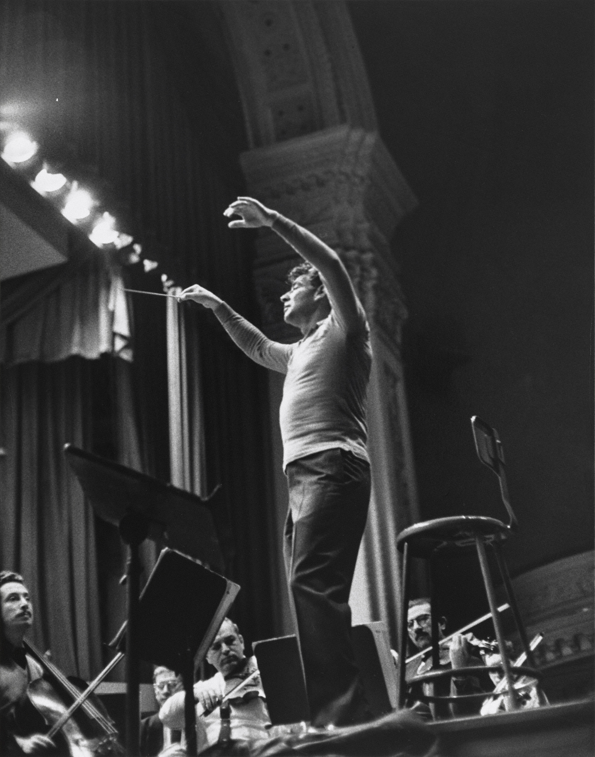 Leonard Bernstein Rehearsing Gustav Mahler With The New York ...