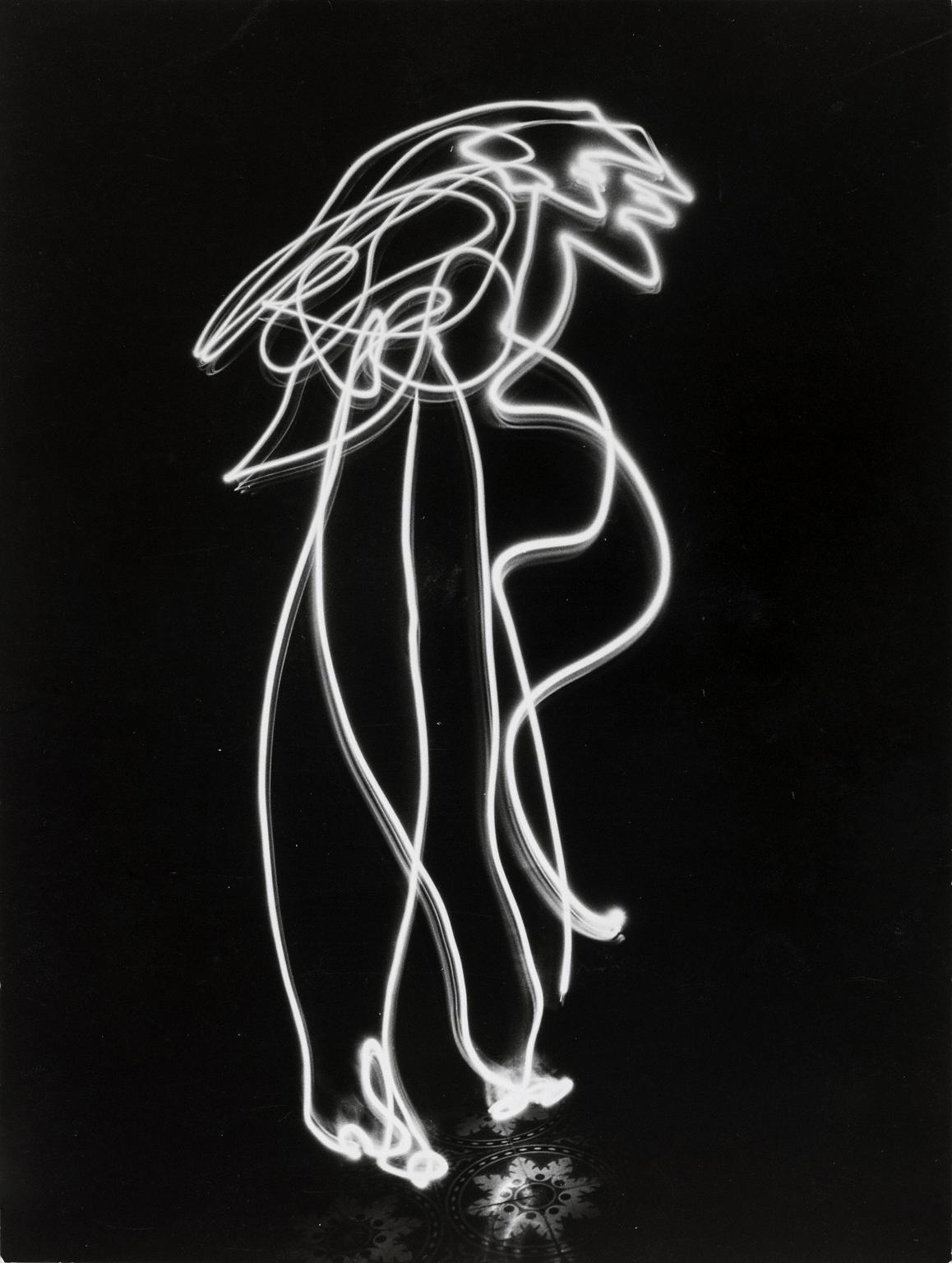 Light Drawing Made by Pablo Picasso Vallauris France The