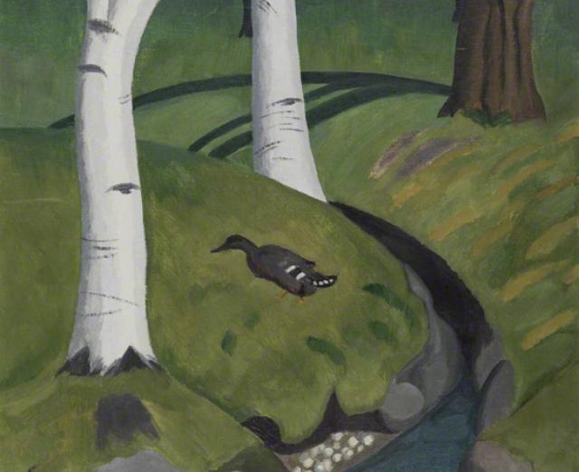 Helen Torr, Heckscher Park, 1932, Oil on canvas overall: 21 3/4 in x 15 1/2 in., Gift of John and Diane Rehm, 2013