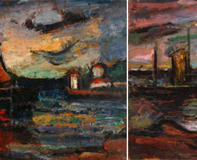 Georges Rouault, Landscape with Red Sail
