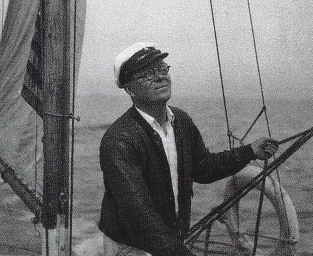 Photograph of Arthur Dove on board the Mona
