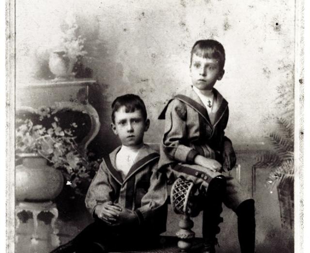 Duncan and Jim as boys