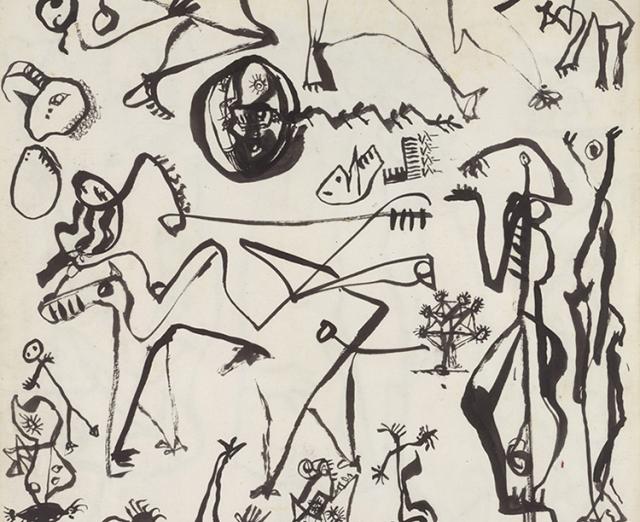 Jackson Pollock, Untitled (Page from a Lost Sketchbook), c. 1939–42