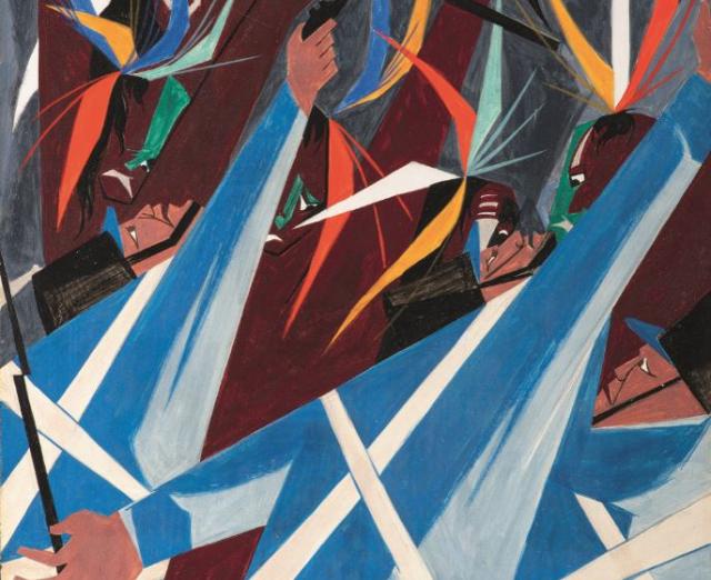 Panel 21 of Struggle Series by Jacob Lawrence