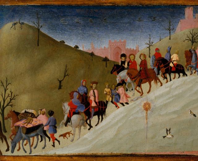 Sassetta (Stefano di Giovanni) (ca. 1400–1450), The Journey of the Magi, 1433–35