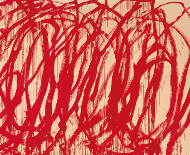 Cy Twombly (1928-2011), Untitled, 2005. 128 x 194Â½ in (325.1 x 494 cm). This work was offered in the Post-War & Contemporary Art Evening Sale on 15 November 2017 at Christieâs in New York. 