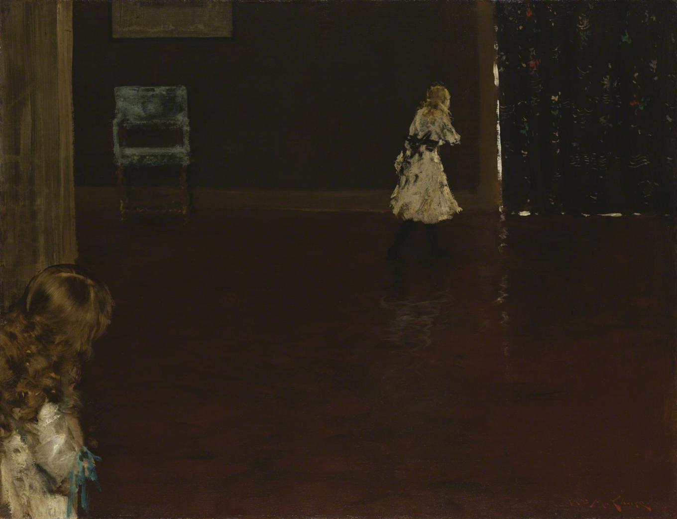 William Merritt Chase, Hide and Seek, 1888. Oil on canvas, 27 5/8 x 35 7/8 in. The Phillips Collection, Washington, D.C. Acquired 1923.