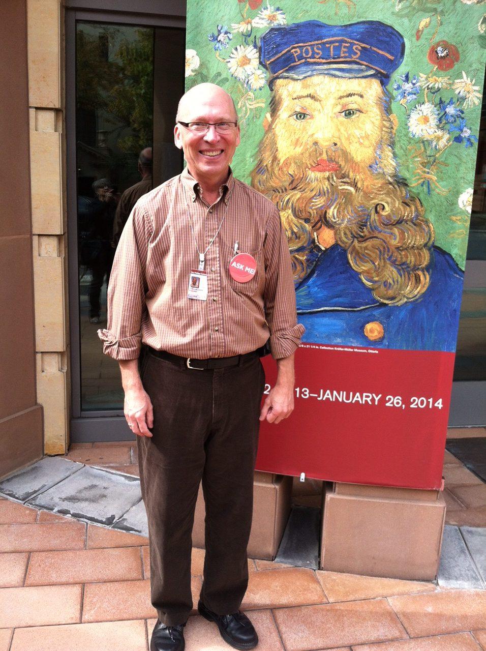 Chuck McCorkle standing in front of The Phillips Collection