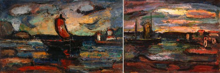 Georges Rouault, Landscape with Red Sail