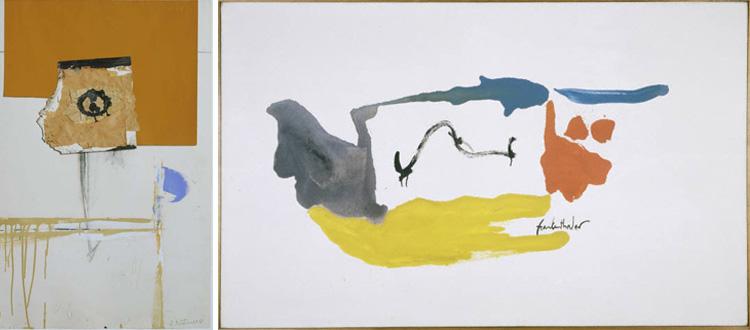 Motherwell in white and yellow ochre_Frankenthaler runningscape