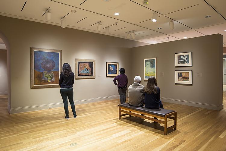 Installation view of Ten Americans: After Paul Klee.