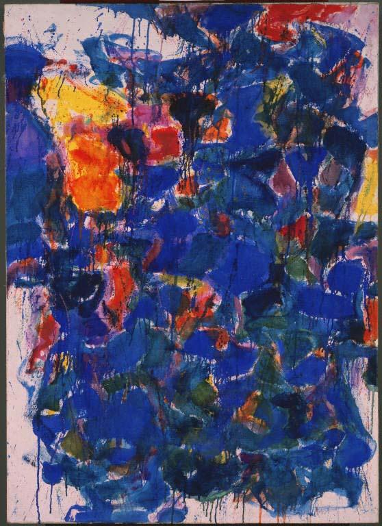 Sam Francis, "Blue", 1958, Oil on canvas; 48 1/4 x 34 3/4 in.; The Phillips Collection; Acquired 1958; Â© 2009 Samuel L. Francis Foundation, California/ Artists Rights Society (ARS), NY.