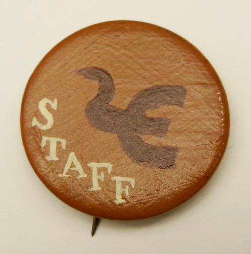 Handmade staff buttons