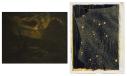 Albert Pinkham Ryder's Macbeth and the Witches and linn meyers's Untitled