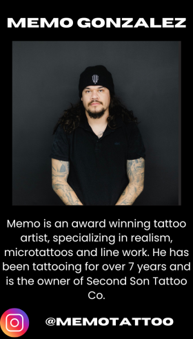 Memo photo and bio Second Son Tattoo artist