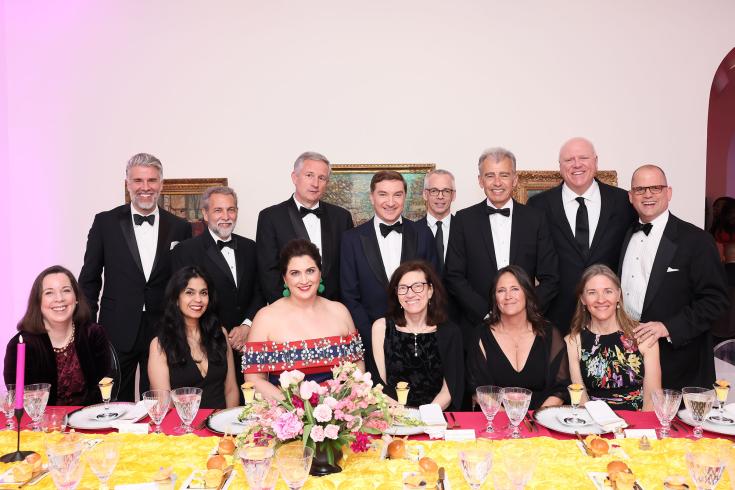 Photo of Bloomberg table at the 2024 Phillips Annual Gala