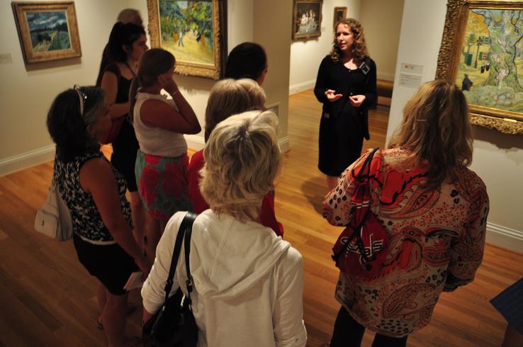 Docent leading a tour